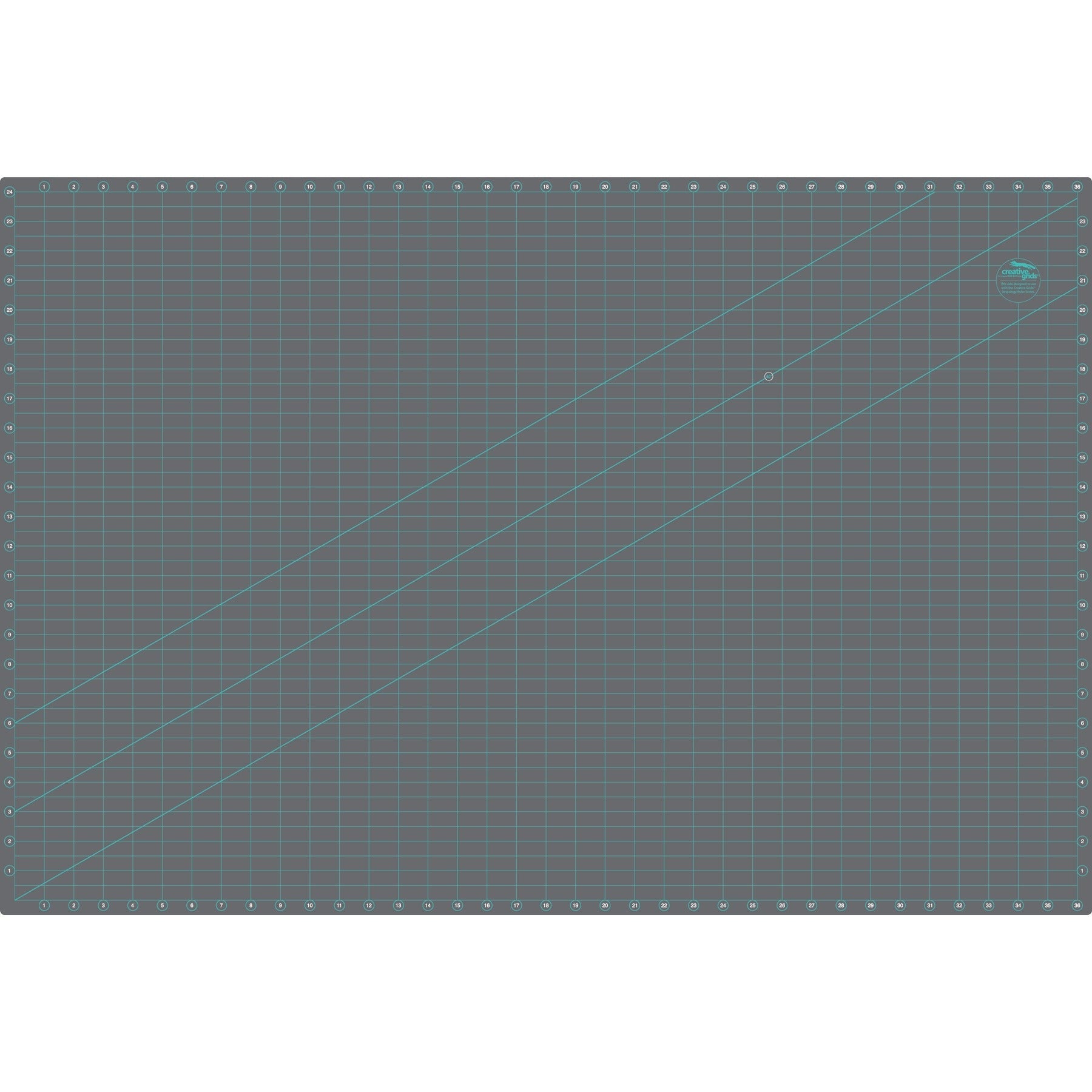 Creative Grids 24 x 36 inch self-healing double-sided rotary cutting mat — the workhorse standard