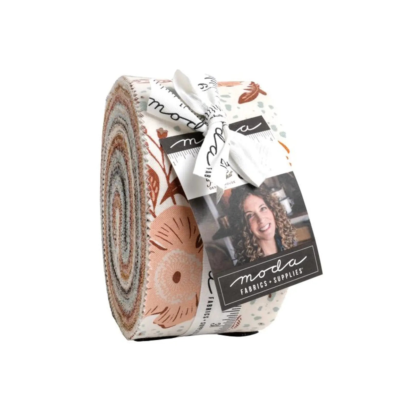 Wellspring Moda jelly roll of 40 precut 2.5-inch fabric strips, the standard width for quilt binding, at Thread Works