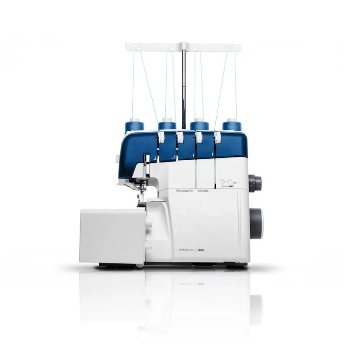 HUSQVARNA VIKING Amber Air S 400 air-threading overlock serger at Thread Works