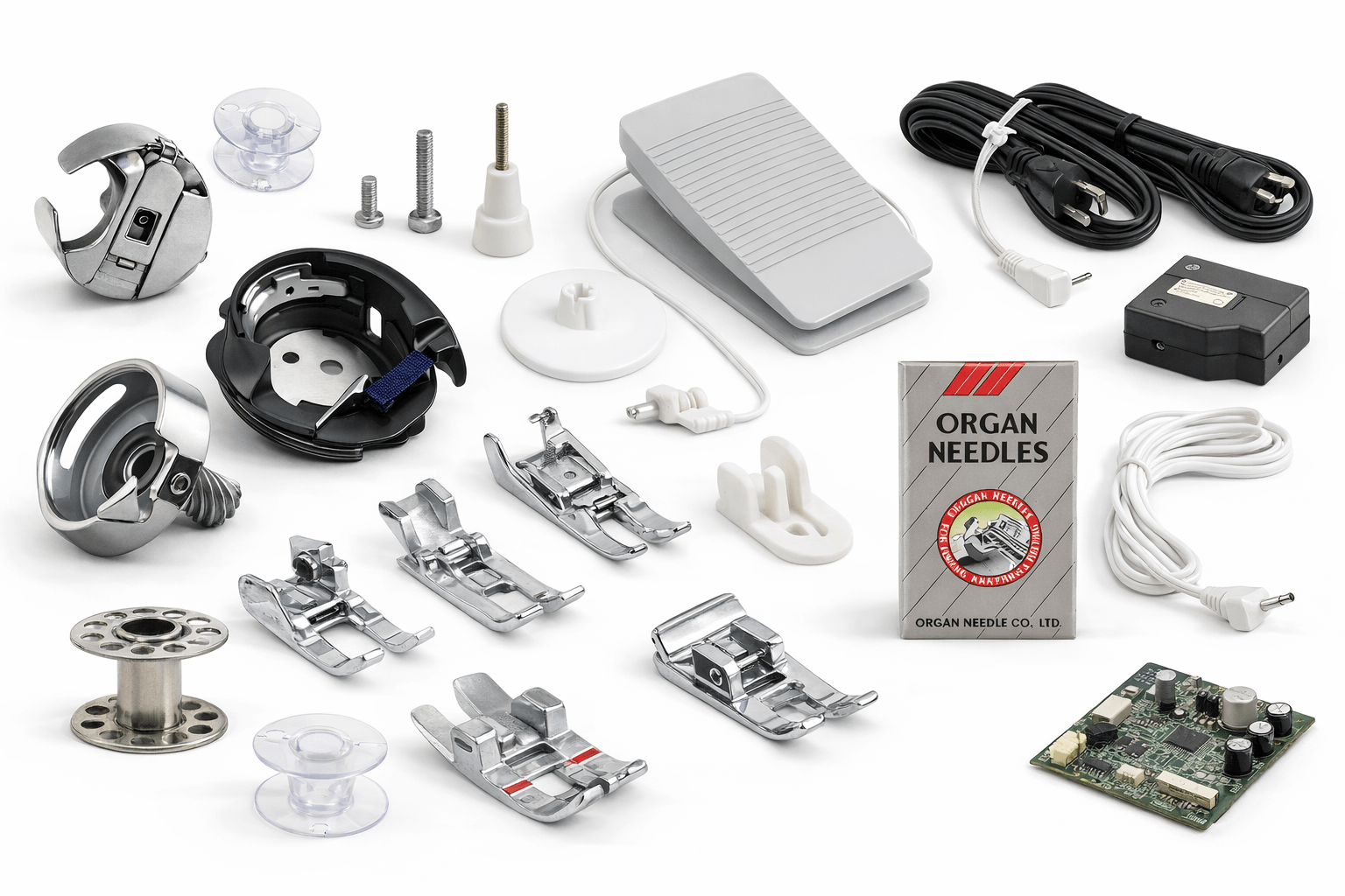 Common sewing machine replacement parts