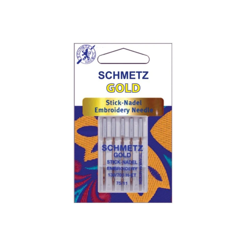 Schmetz Embroidery Needle 11/75 - GOLD-75