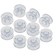 Singer Class 15J Bobbins (10 Pack) 085128 – Clear Plastic Bobbins for Singer, Juki, Pfaff & Viking Machines