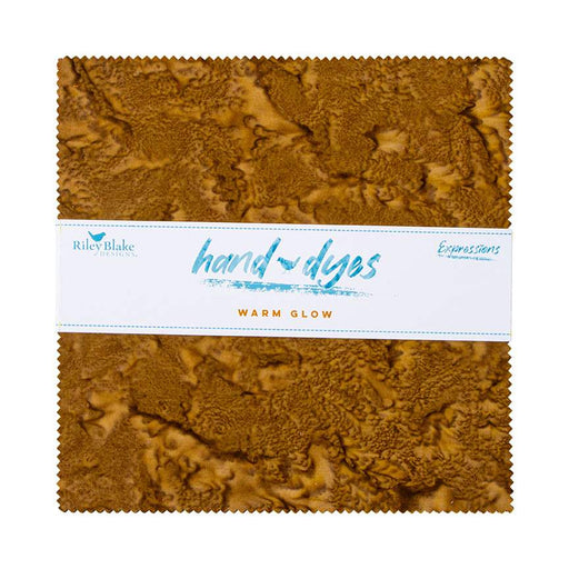 Riley Blake Expressions Batiks Hand-Dyes Warm Glow 10" Stacker – 42-Piece Precut Quilt Fabric official Riley Blake Designs product view, manufacturer SKU 10-21007-42