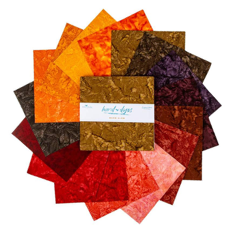 Riley Blake Expressions Batiks Hand-Dyes Warm Glow 10" Stacker – 42-Piece Precut Quilt Fabric alternate Riley Blake Designs assortment view, manufacturer SKU 10-21007-42