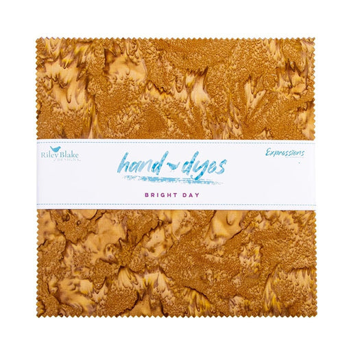 Riley Blake Expressions Batiks Hand-Dyes Bright Day 10" Stacker – 42-Piece Precut Quilt Fabric official Riley Blake Designs product view, manufacturer SKU 10-21011-42