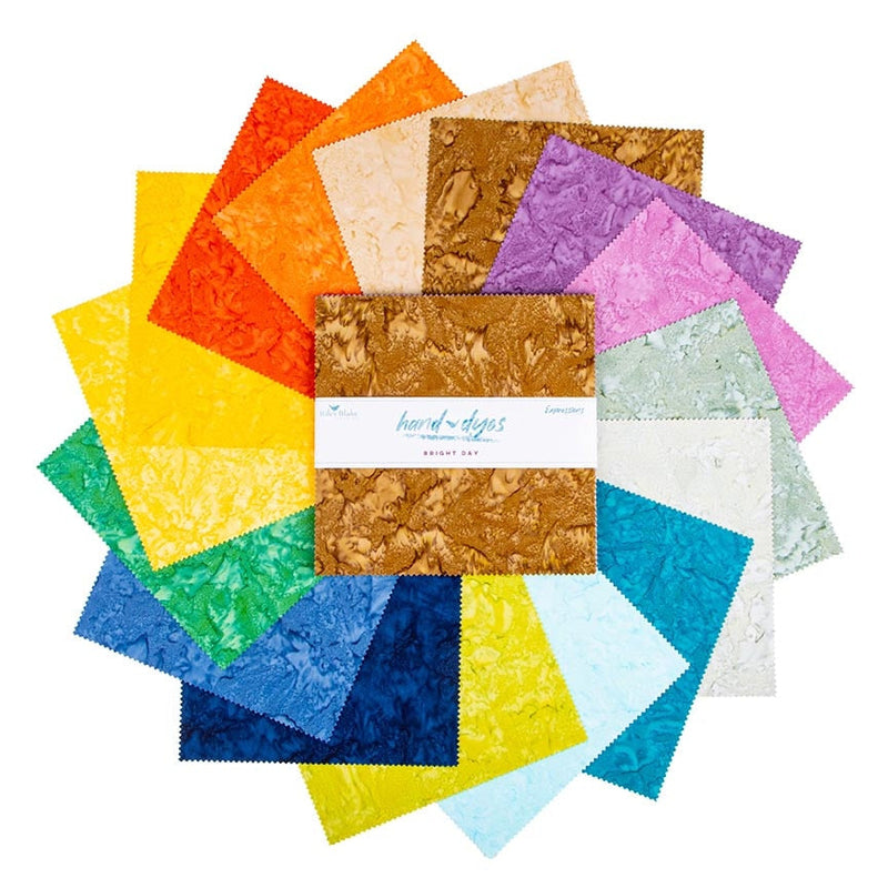 Riley Blake Expressions Batiks Hand-Dyes Bright Day 10" Stacker – 42-Piece Precut Quilt Fabric alternate Riley Blake Designs assortment view, manufacturer SKU 10-21011-42