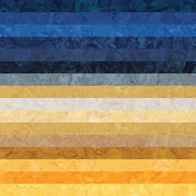 Expressions Batiks Hand-Dyes Tuscan Blue 10" Stacker / layer-cake-size squares by Riley Blake Designs showing 42 precut 10" x 10" fabric squares for quilting and sewing