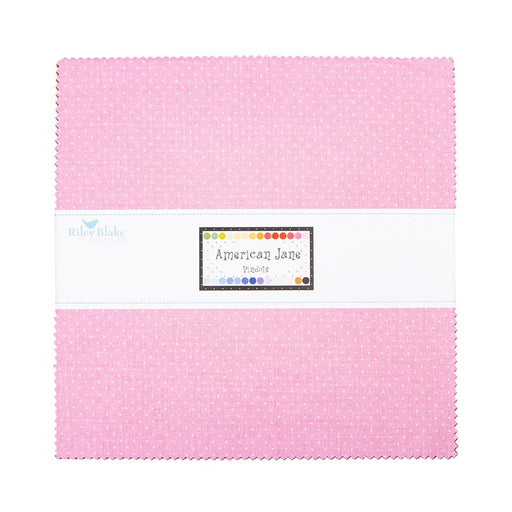 Riley Blake American Jane Pindots 10" Stacker – 42-Piece Precut Quilt Fabric by Sandy Klop official Riley Blake Designs product view, manufacturer SKU 10-840-42