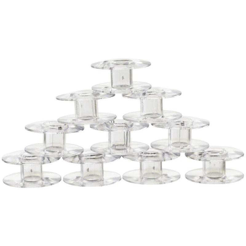 Class 15 Bobbins (10 Pack) – Plastic Sewing Machine Bobbins – Universal Fit
