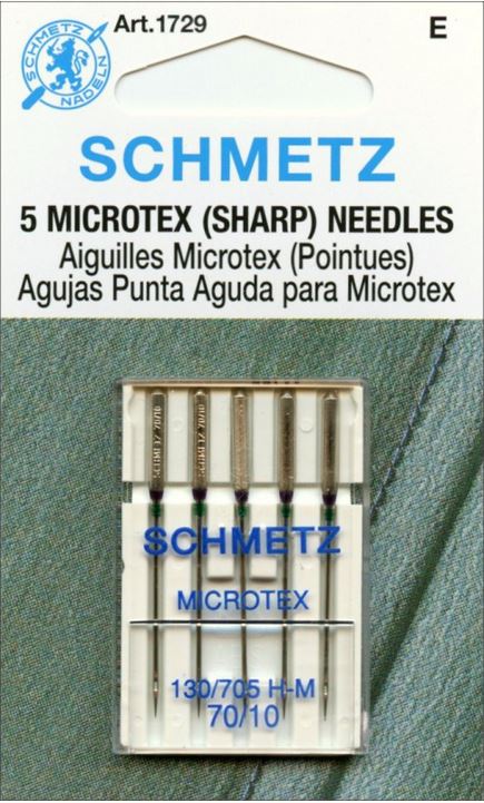 Schmetz Microtex / Sharp Needle 70/10 5pk - 1729