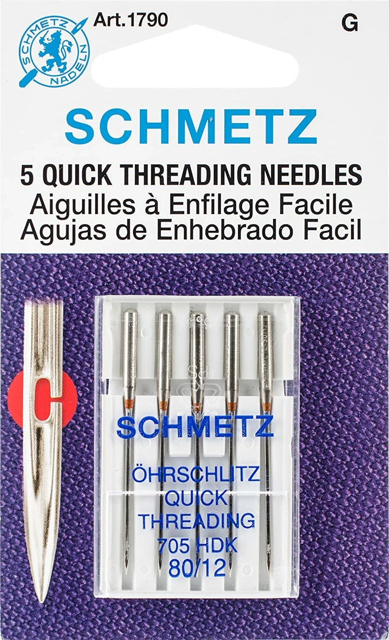 Schmetz Self-Threading Needle 80/12 5pk - 1790