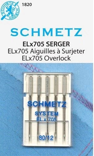 Schmetz ELx705 Serger Needle 80/12 - 1820