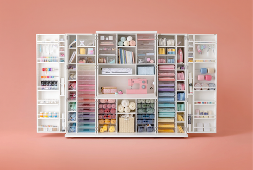 DreamBox XL oversized craft cabinet open