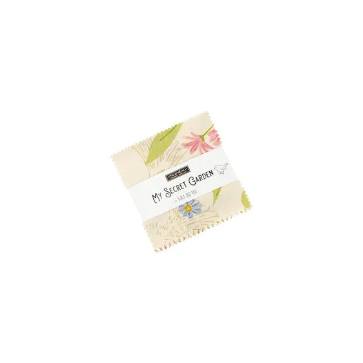 My Secret Garden Mini Charm Pack | Stacy Iest Hsu | Moda Fabrics | 42 Precut 2.5" Quilt Squares