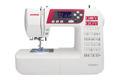 Janome 3160QOV Computerized Sewing and Quilting Machine – Quilts of Valor Special Edition with Extension Table & Hard Cover