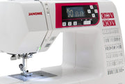 Janome 3160QOV special edition computerized sewing and quilting machine front view highlighting the control console