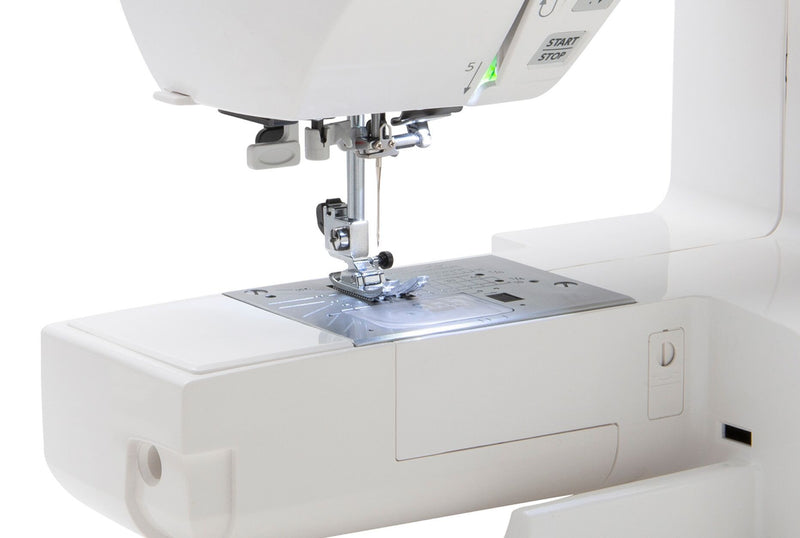 Janome 3160QOV special edition computerized sewing and quilting machine front view highlighting the control console