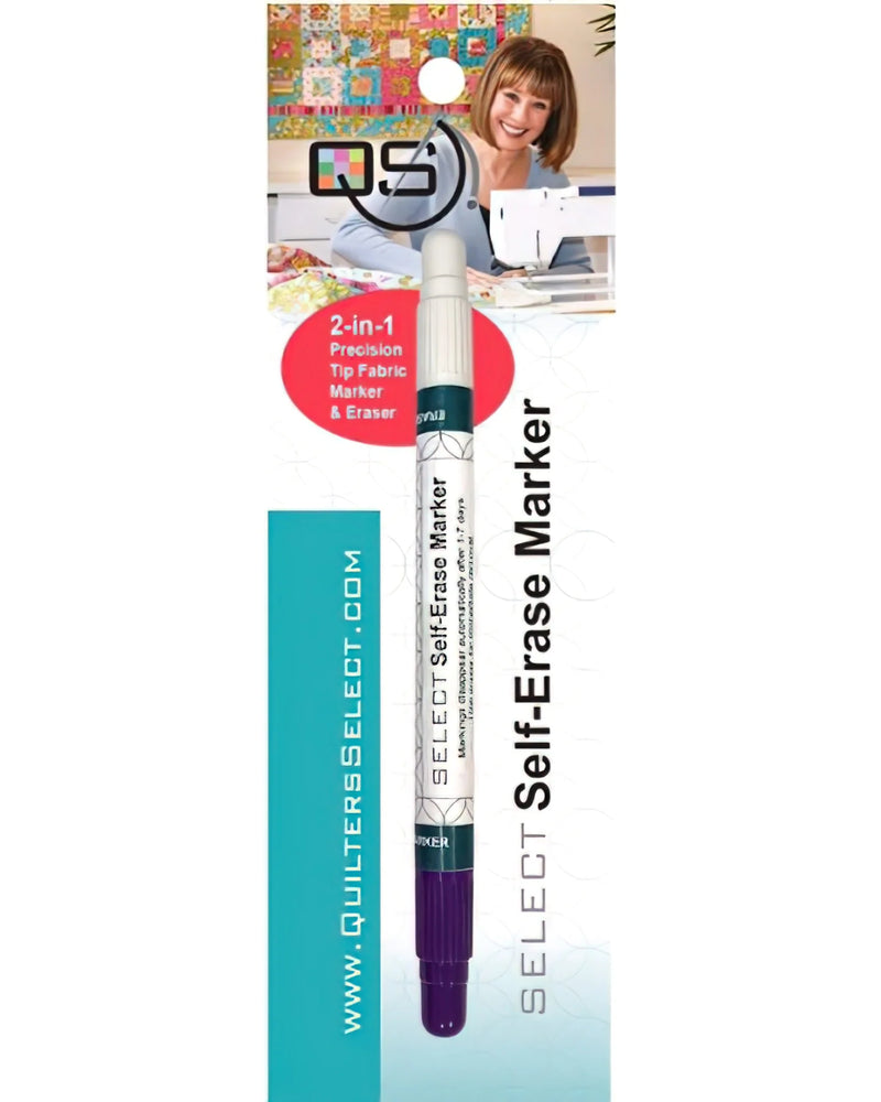 Quilters Select Self - Erase Fabric Marker – Disappearing Quilting Marking Pen (QS - ERASER)
