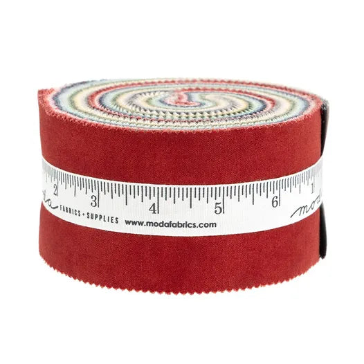 3 Sisters Solids Jelly Roll® 44019JR | Moda Fabrics | 40 Precut 2.5" Cotton Quilt Strips