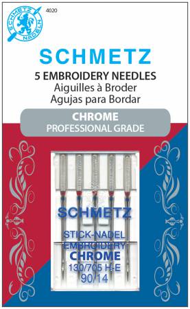 Schmetz Embroidery Needle 90/14 5pk - 4020
