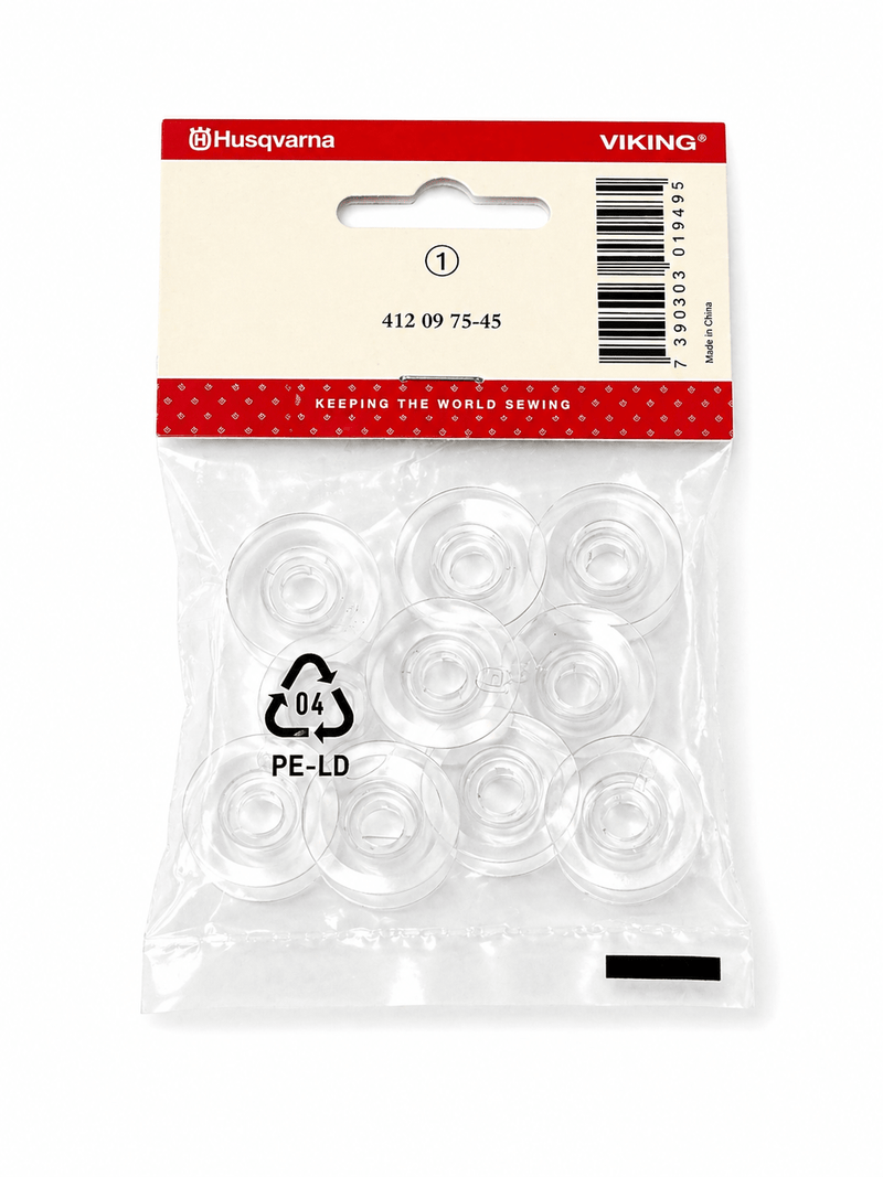 Husqvarna Viking Bobbins – 10 Pack | Concave Design | 4120975 - 45