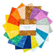 Riley Blake Expressions Batiks Hand-Dyes Bright Day 5" Stacker – 42-Piece Precut Quilt Fabric alternate Riley Blake Designs assortment view, manufacturer SKU 5-21011-42