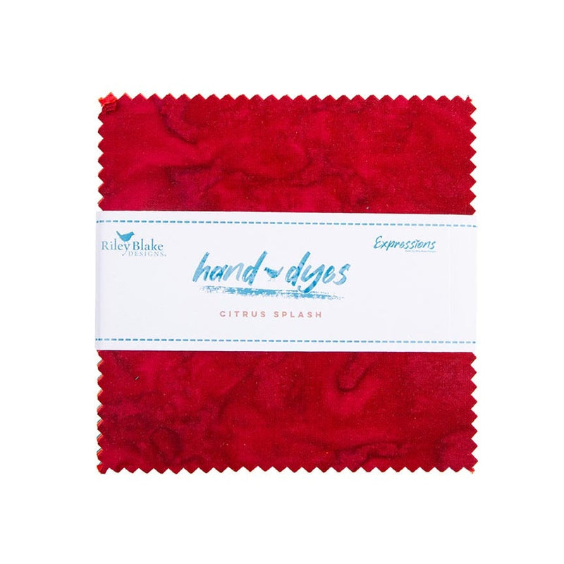 Riley Blake Expressions Batiks Hand-Dyes Citrus Splash 5" Stacker – 42-Piece Precut Quilt Fabric official Riley Blake Designs product view, manufacturer SKU 5-21012-42