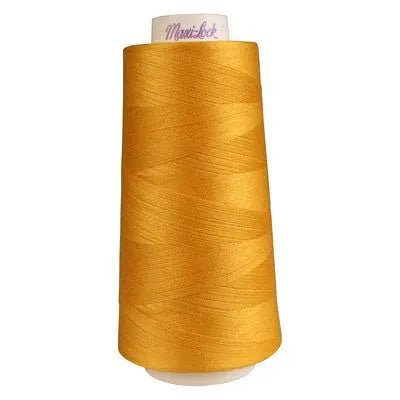 Maxi - Lock Serger Thread - Gold - 3000 Yard Cone | Overlock Thread | 51 - 32072