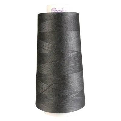 Maxi - Lock Serger Thread - Dark Grey - 3000 Yard Cone | Overlock Thread | 51 - 32086