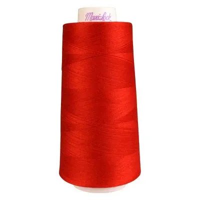 Maxi - Lock Serger Thread - Artillery Red - 3000 Yard Cone | Overlock Thread | 51 - 32326