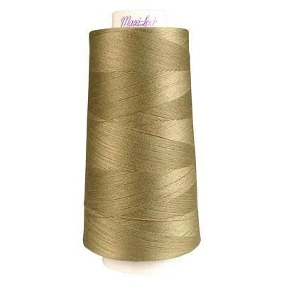 Maxi - Lock Serger Thread - Khaki - 3000 Yard Cone | Overlock Thread | 51 - 32365