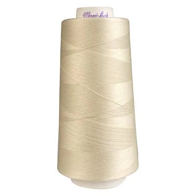 Maxi - Lock Serger Thread - Eggshell - 3000 Yard Cone | Overlock Thread | 51 - 32674