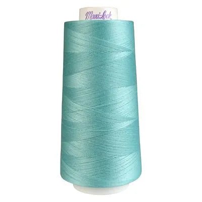 Maxi - Lock Serger Thread - Turquoise - 3000 Yard Cone | Overlock Thread | 51 - 43210