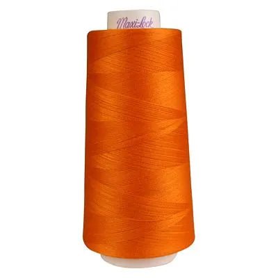 Maxi - Lock Serger Thread - Papaya - 3000 Yard Cone | Overlock Thread | 51 - 44149