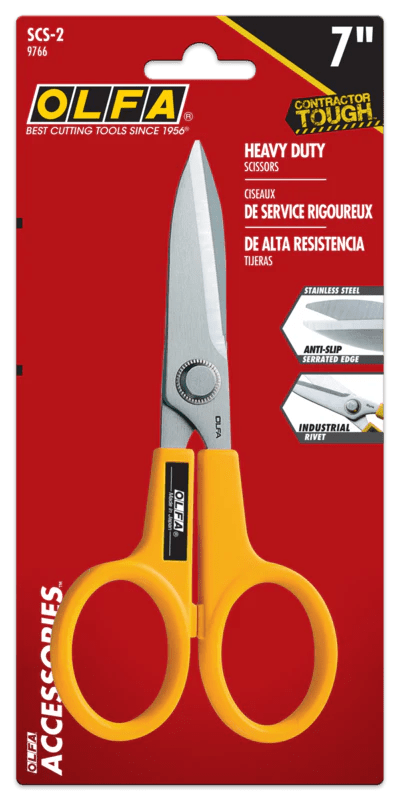 7 Serrated Scissors - OLFA - SCS - 2 | Professional Fabric Scissors for Sewing & Quilting