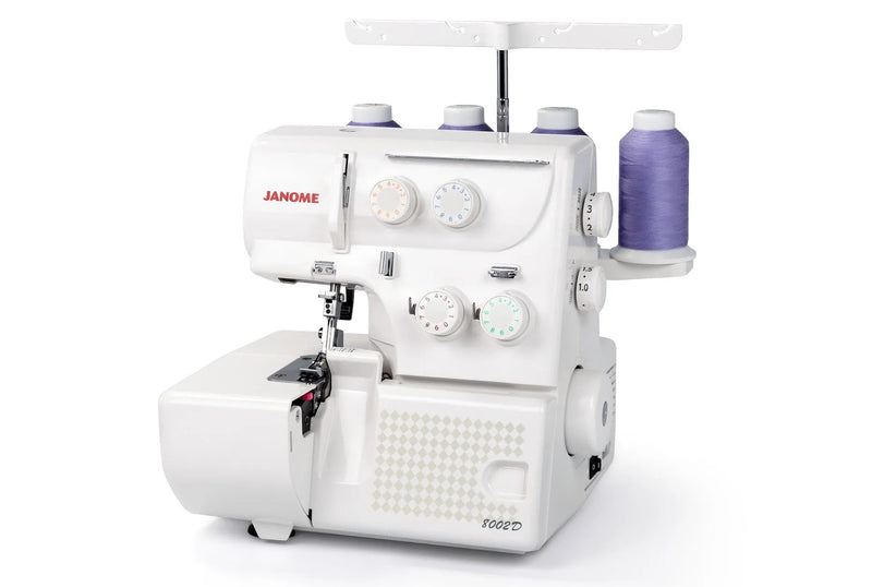 Janome 8002D Easy-Threading 3/4-Thread Serger for Beginners