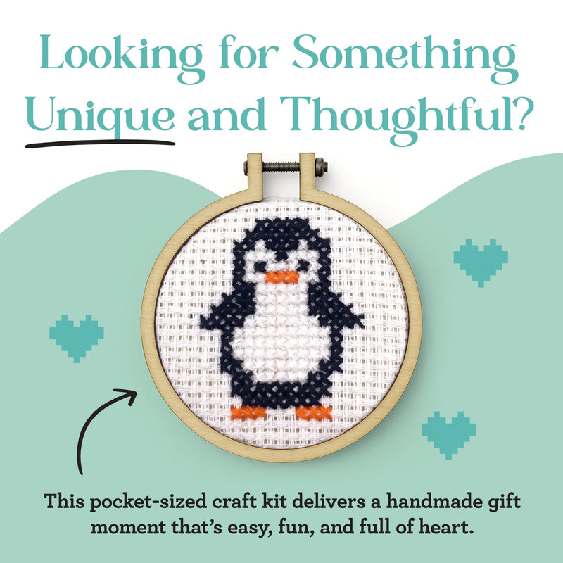 The Crafty Kit Company You're Brrrilliant Mini Matchbox Cross Stitch Kit