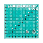 Creative Grids CGR10 ten and a half inch square quilt ruler showing black and white grid lines.