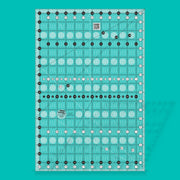 Creative Grids CGR1218 twelve and a half by eighteen and a half inch large rectangle quilt ruler.