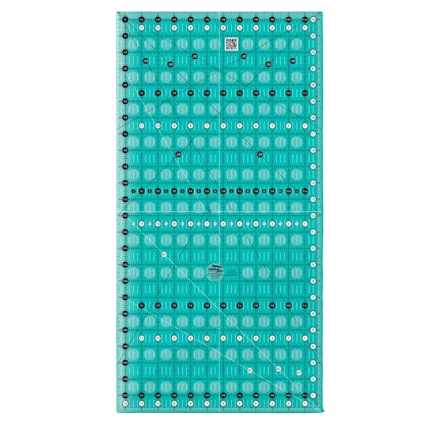 Creative Grids CGR1224 twelve and a half by twenty four and a half inch large rectangle quilt ruler.
