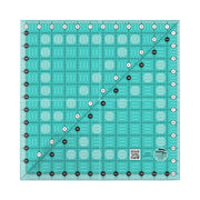 Creative Grids CGR12 twelve and a half inch square acrylic quilt ruler with black and white grid markings.
