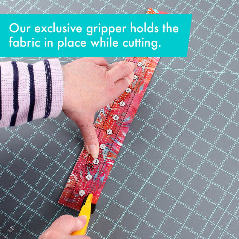 Creative Grids CGR15125 one and a half by twelve and a half inch narrow rectangle quilt ruler.