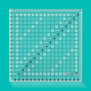 Creative Grids CGR1818 eighteen and a half inch jumbo square quilt ruler with non slip ring grips.