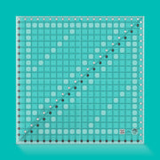 Creative Grids CGR20 twenty and a half inch extra large square quilt ruler with non slip ring grips.