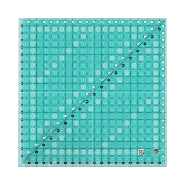Creative Grids CGR20 twenty and a half inch extra large square quilt ruler with non slip ring grips.