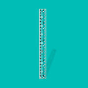 Creative Grids CGR224 two and a half by twenty four and a half inch long rectangle quilt ruler.