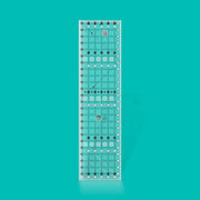 Creative Grids CGR24 six and a half by twenty four and a half inch rectangle quilt ruler with non slip backing.