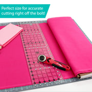 Creative Grids CGR24 six and a half by twenty four and a half inch rectangle quilt ruler with non slip backing.
