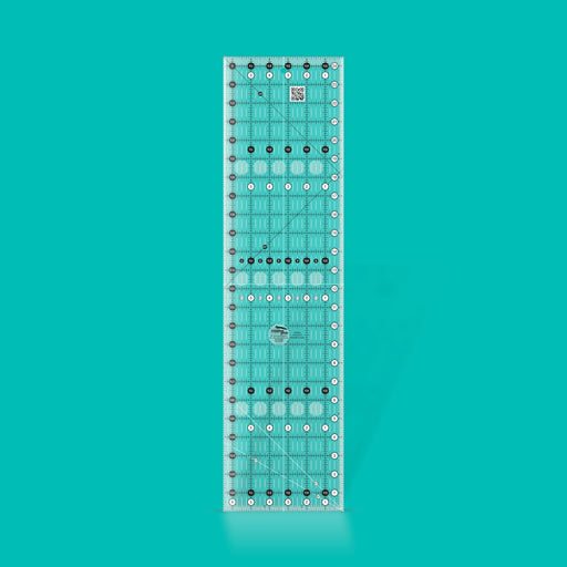 Creative Grids CGR24 six and a half by twenty four and a half inch rectangle quilt ruler with non slip backing.