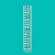 Creative Grids CGR318 three and a half by eighteen and a half inch rectangle quilt ruler with non slip backing.
